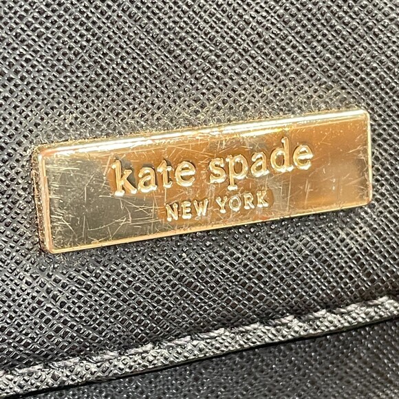 Kate Spade Laurel Way Alisanne Purse Black Leather Convertable Crossbody Purse - Picture 3 of 8